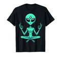 Meditation Alien Yoga Pose Relaxing T-Shirt - Unique Graphic Men Women - T-Shirt, Sweatshirt, Hoodie