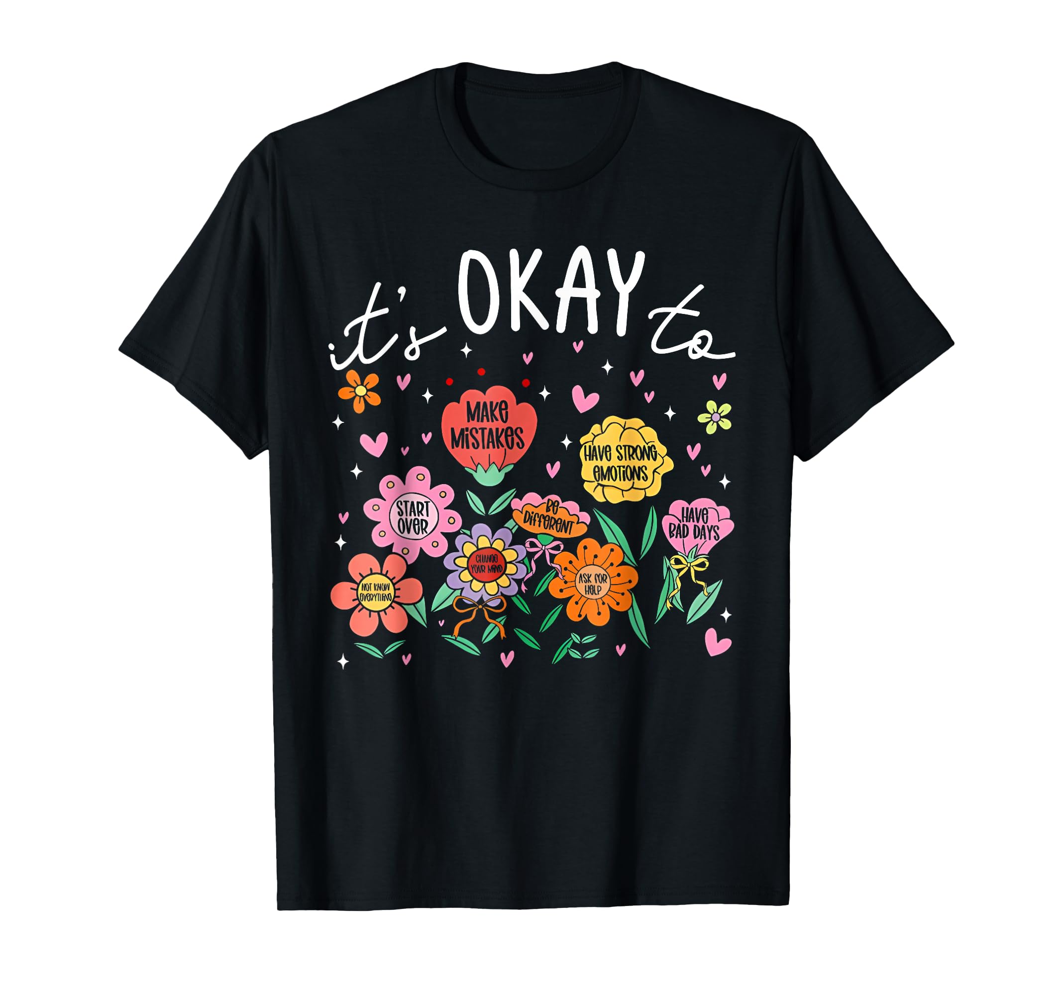 Its Okay To Not Be Okay Mental T-Shirt - Custom Art Print for Adults - T-Shirt, Sweatshirt, Hoodie