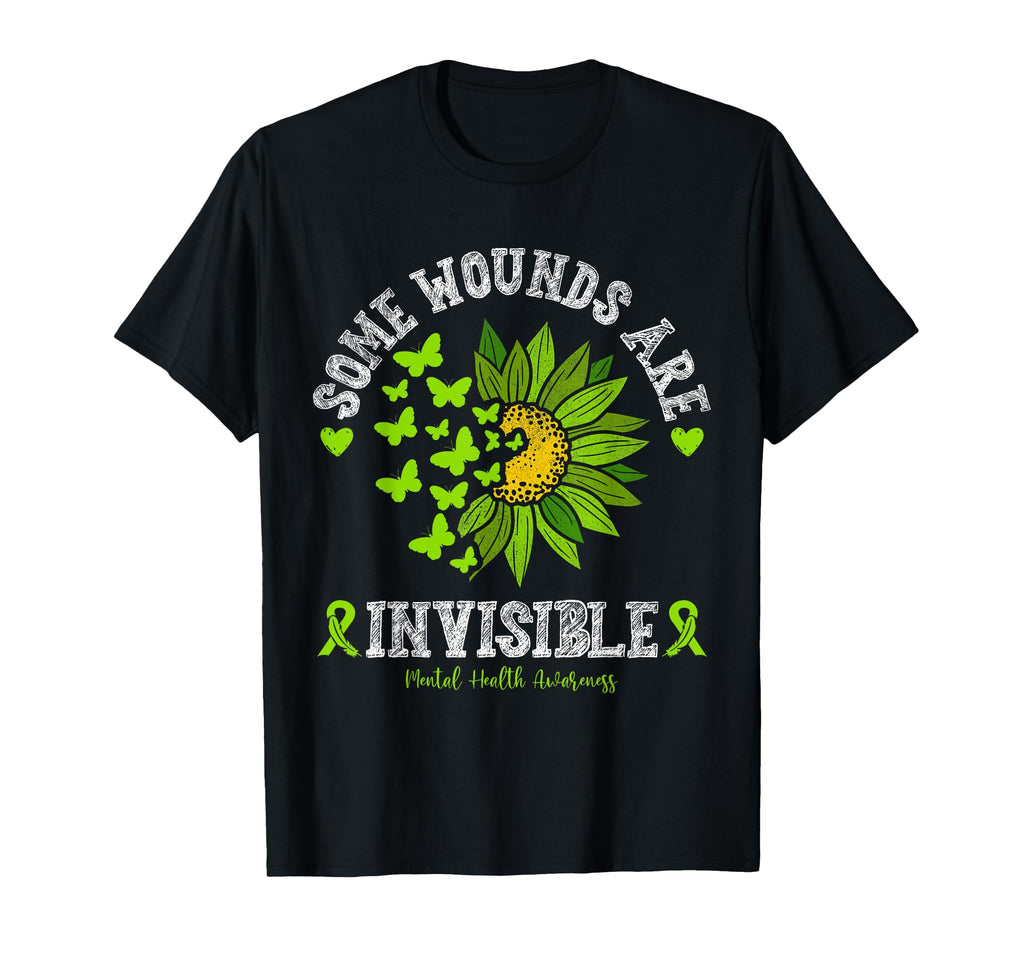 Some Wounds Are Invisible Mental T-Shirt - Unique Graphic for Adults - T-Shirt, Sweatshirt, Hoodie