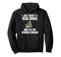 Bearded Dragon Zoology Reptile Book Lover Hoodie - Graphic Print Unisex - T-Shirt, Sweatshirt, Hoodie