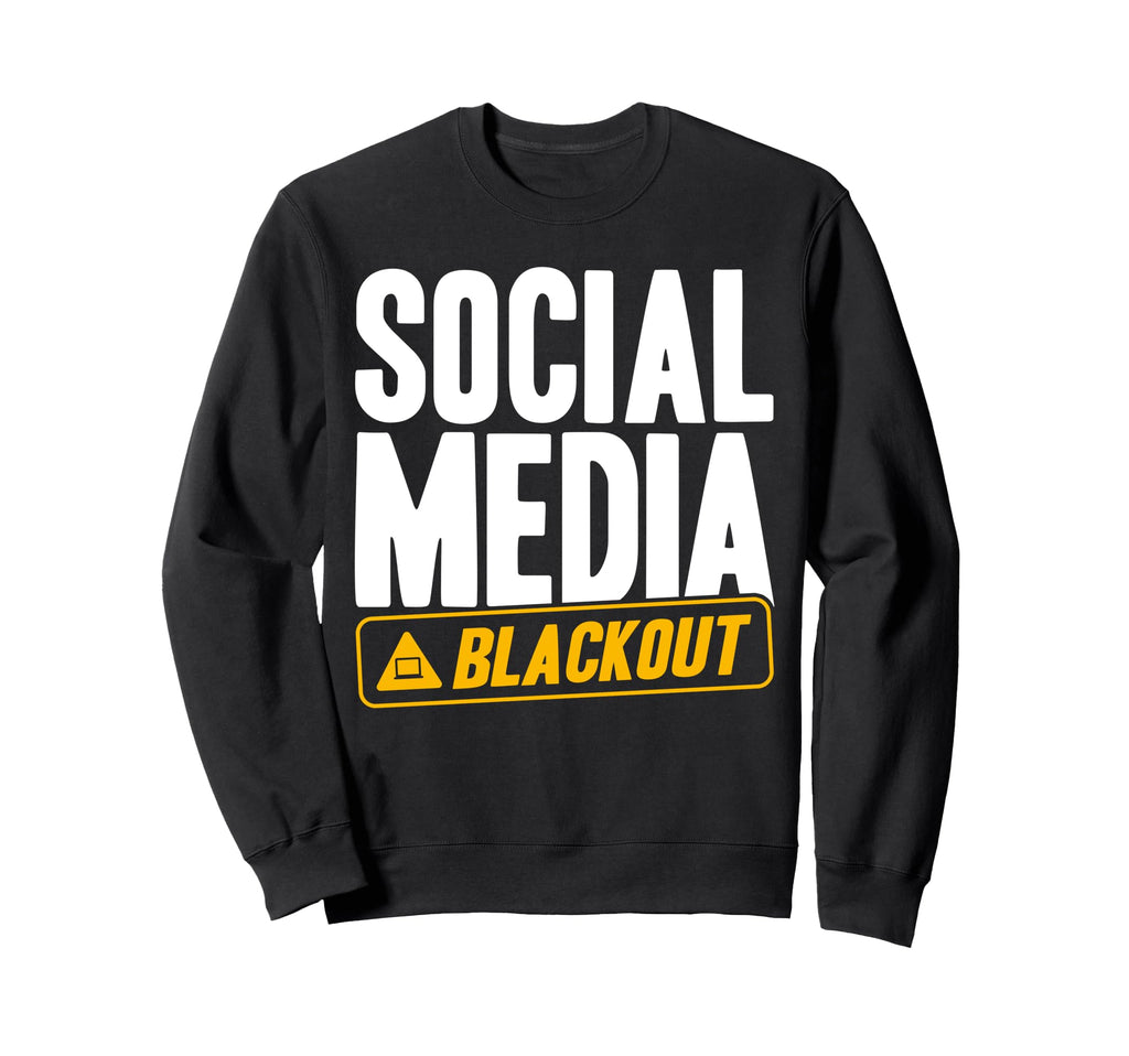 Antisocial Social Media Blackout Sweatshirt - Fun Novelty Design Men Women - T-Shirt, Sweatshirt, Hoodie