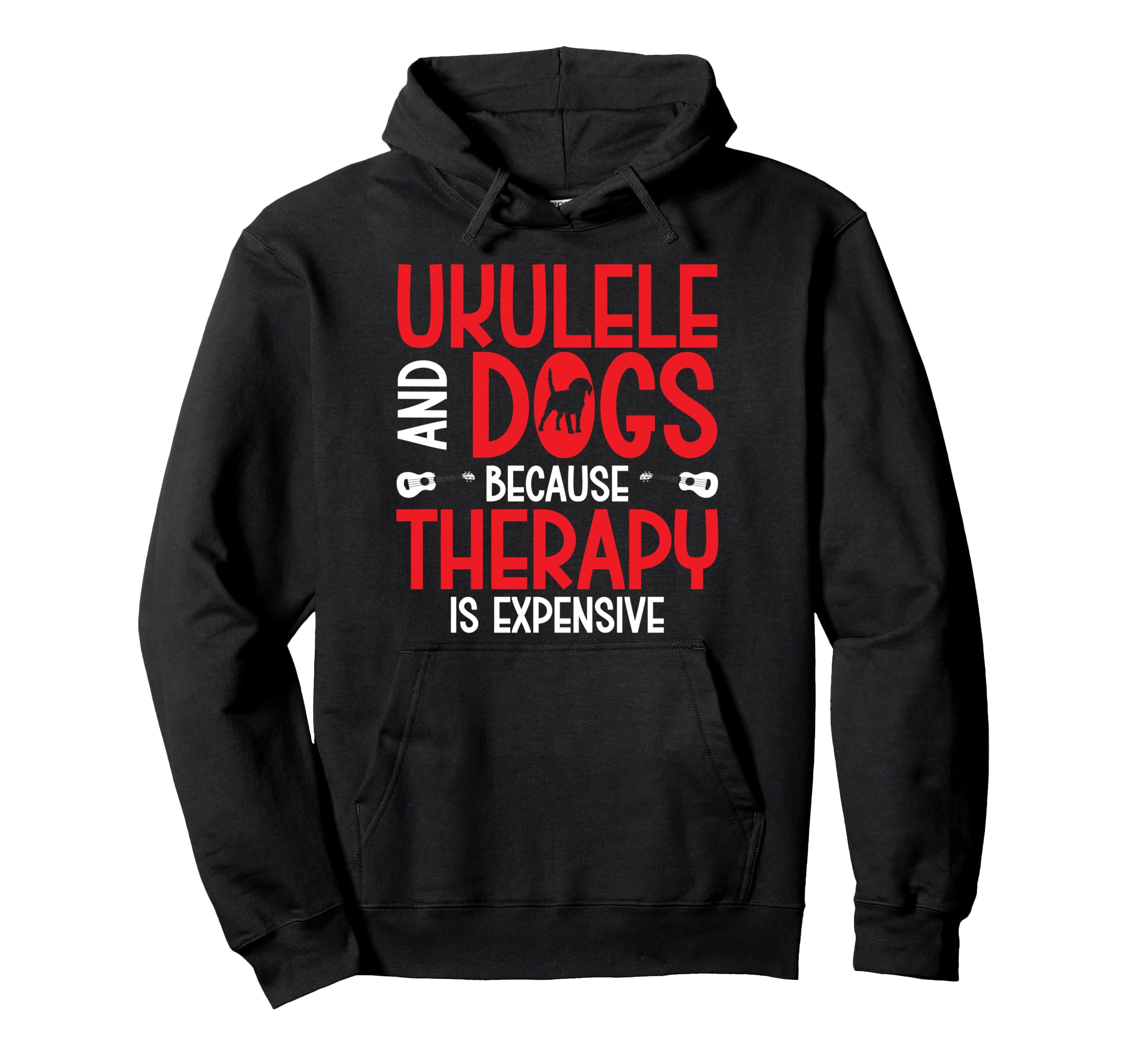 Hawaiian Ukulele Uke Dog Ukulele And Hoodie - Aesthetic Graphic for Adults - T-Shirt, Sweatshirt, Hoodie