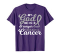 My God Is Stronger Than Brain Cancer T-Shirt - Minimalist Print Unisex - T-Shirt, Sweatshirt, Hoodie