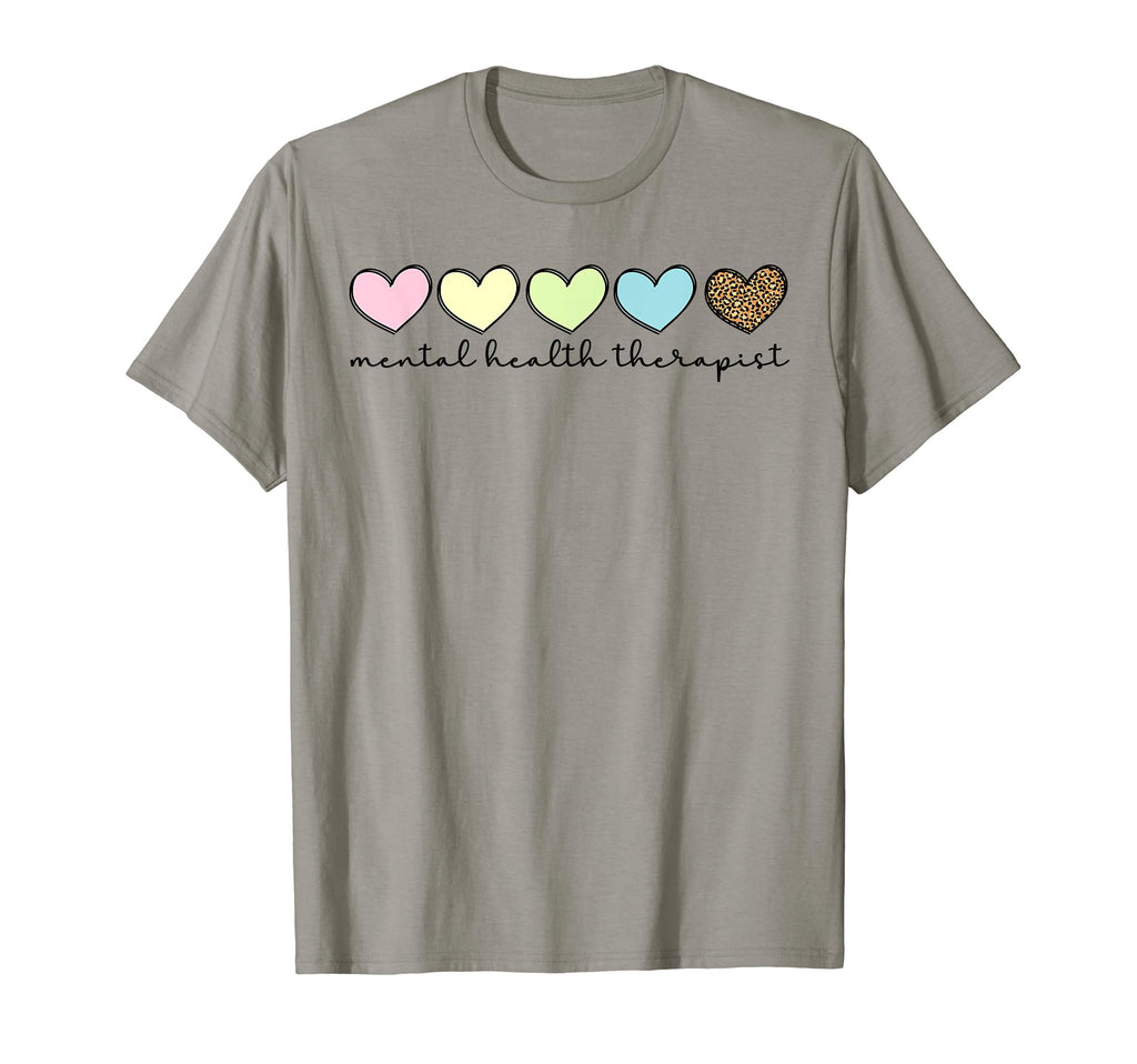 Mental Health Therapist Hearts Mental T-Shirt - Novelty Apparel Unisex - T-Shirt, Sweatshirt, Hoodie