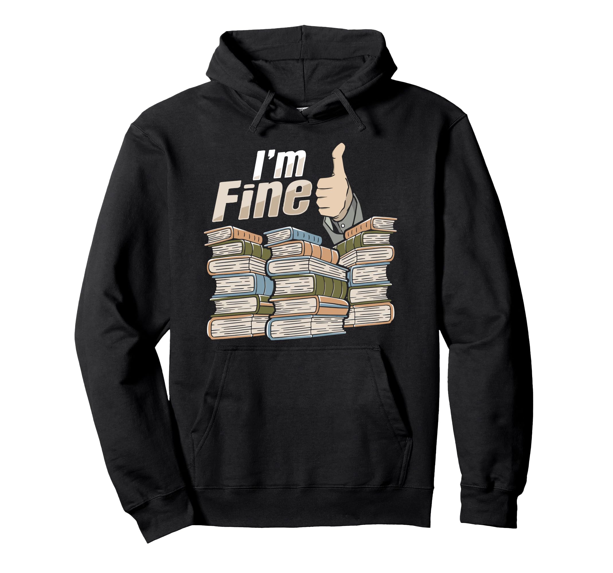 Bookworm Bibliophile Book Nerd Hoodie - Graphic Print for Adults - T-Shirt, Sweatshirt, Hoodie