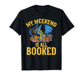 Dragon Reading My Weekend Is All Booked T-Shirt - Graphic Print for Adults - T-Shirt, Sweatshirt, Hoodie