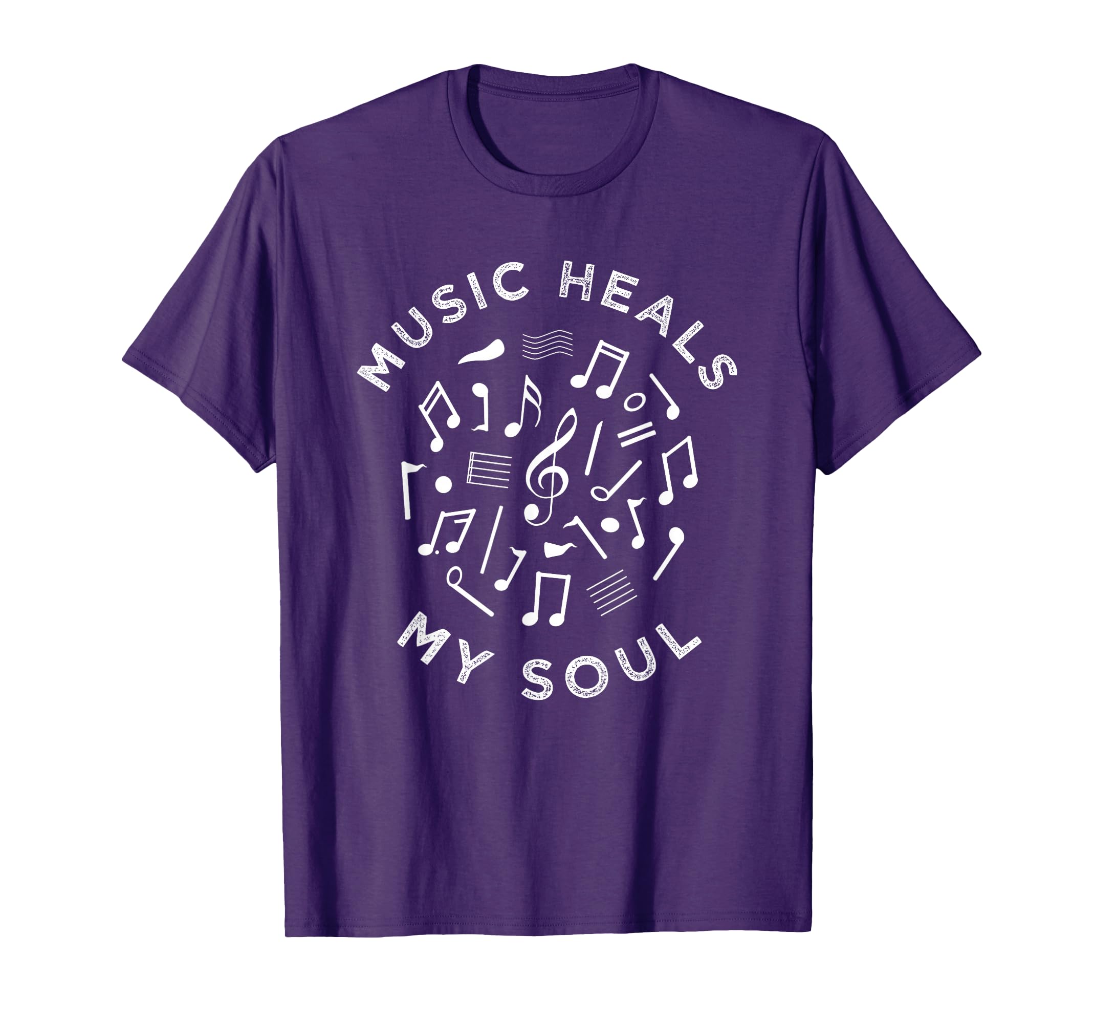 Music Heals My Soul Music Therapy T-Shirt - Casual Everyday Wear for Adults - T-Shirt, Sweatshirt, Hoodie