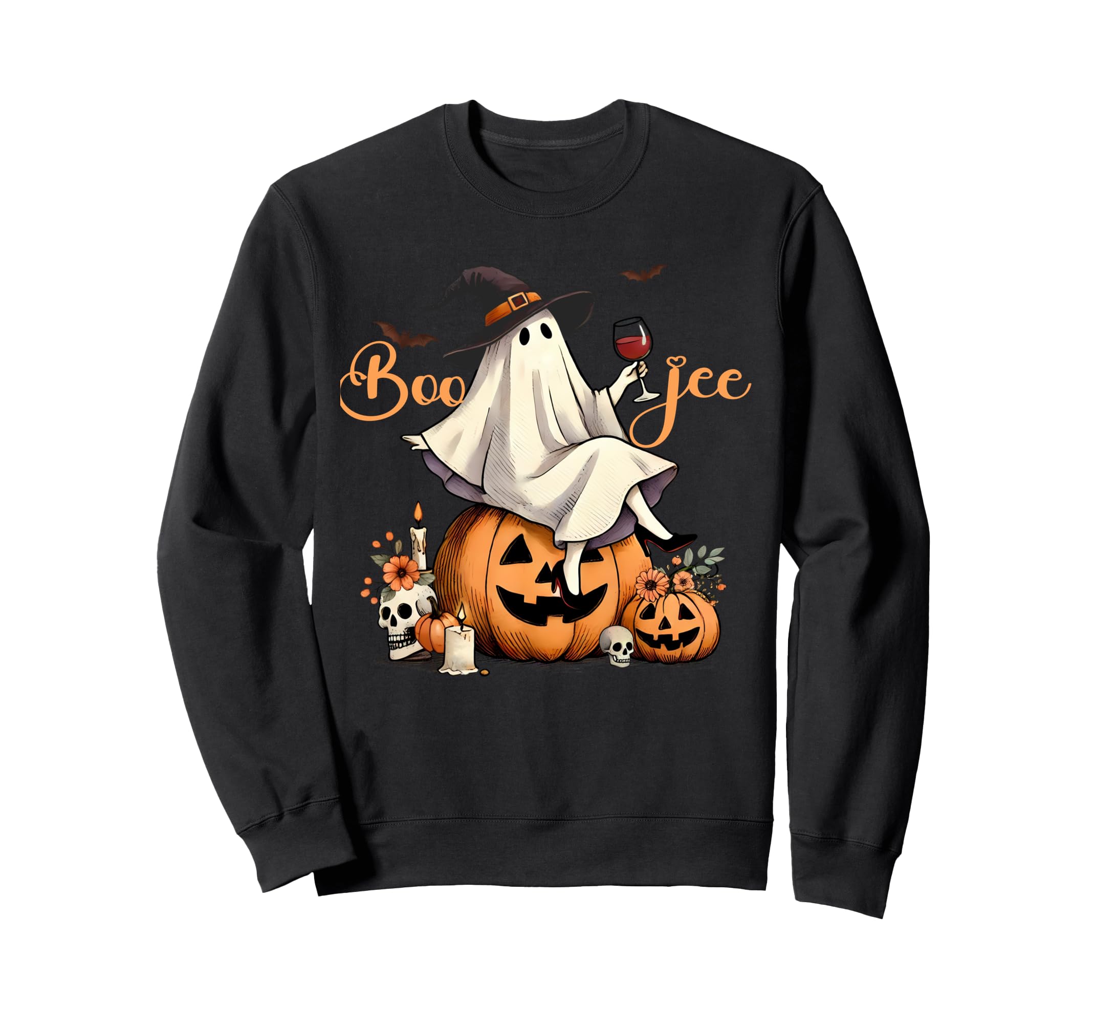 Boo Jee Ghost Ice Coffee Coquette Sweatshirt - Unique Graphic for Adults - T-Shirt, Sweatshirt, Hoodie
