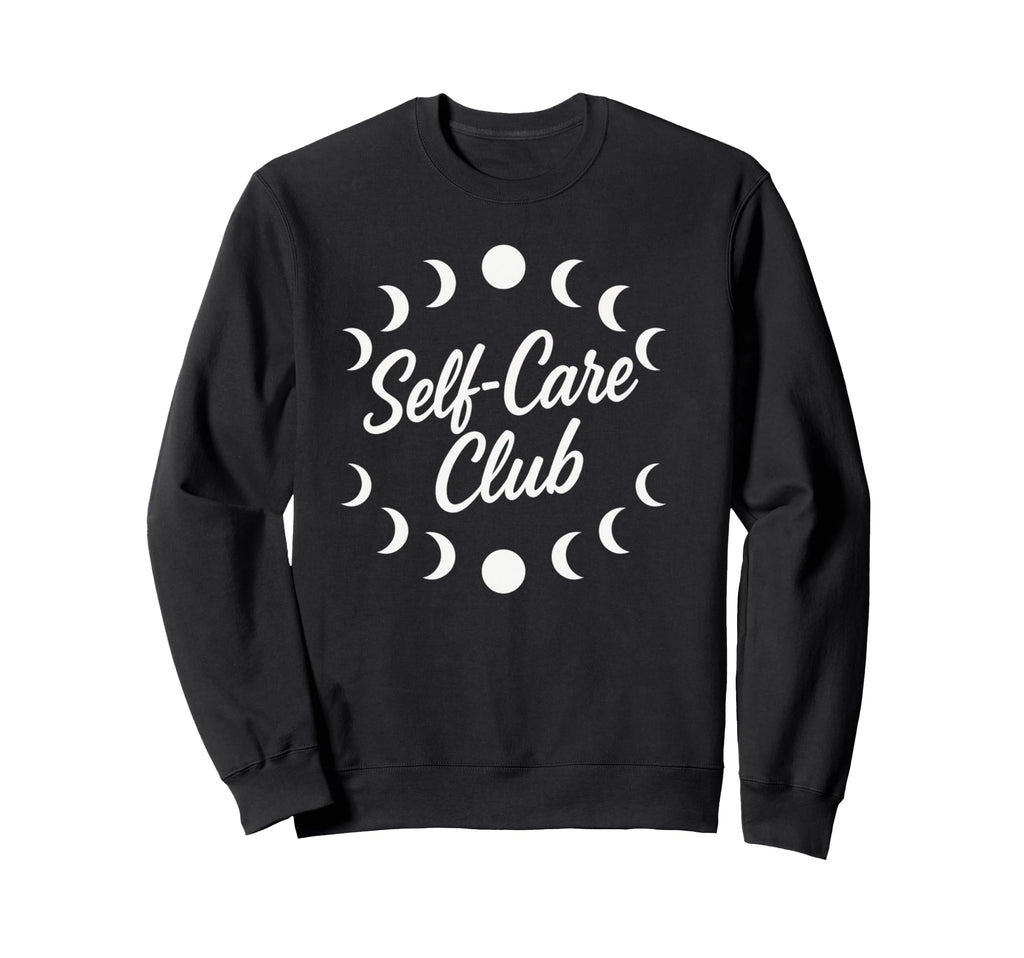 Self Care Club Lunar Phases Sweatshirt - Unique Graphic for Adults - T-Shirt, Sweatshirt, Hoodie