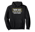Twin Dad Because One Wasnt Chaotic Hoodie - Aesthetic Graphic Men Women - T-Shirt, Sweatshirt, Hoodie