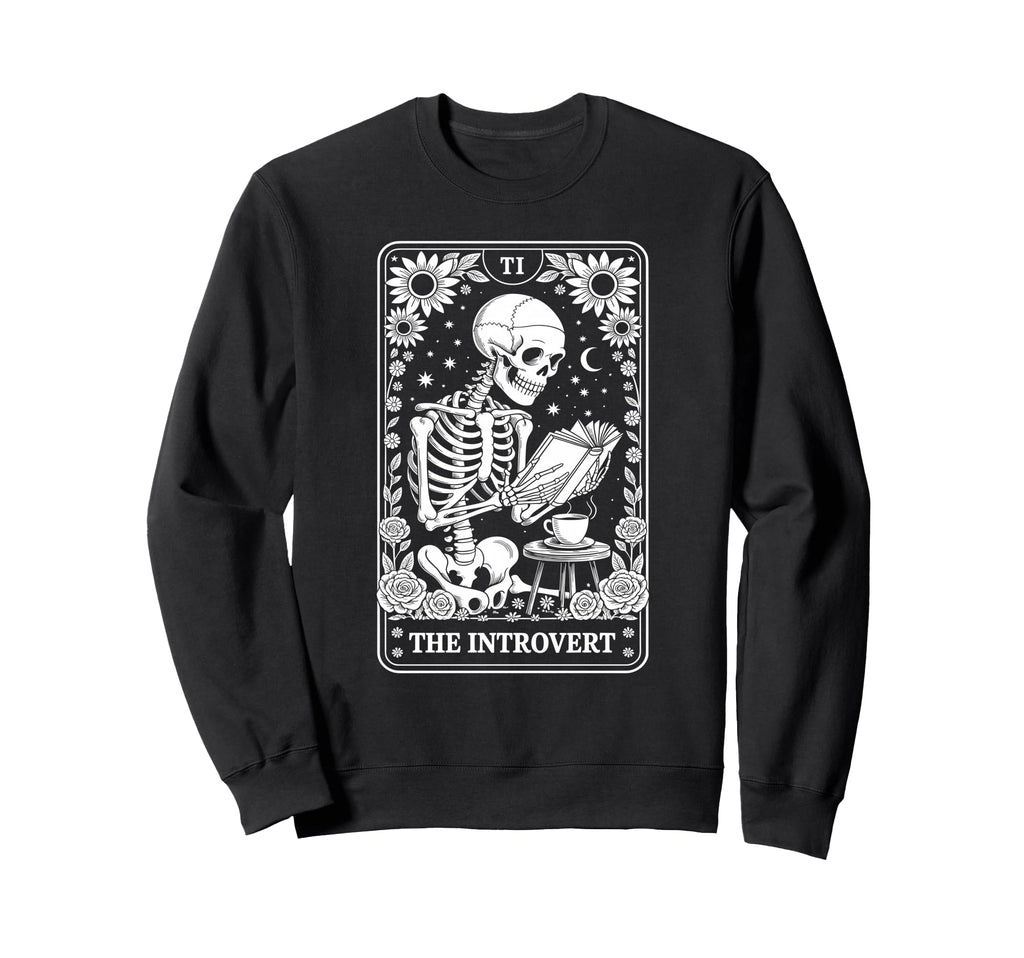 Introvert Tarot Indoorsy Antisocial Sweatshirt - Custom Art Print Unisex - T-Shirt, Sweatshirt, Hoodie