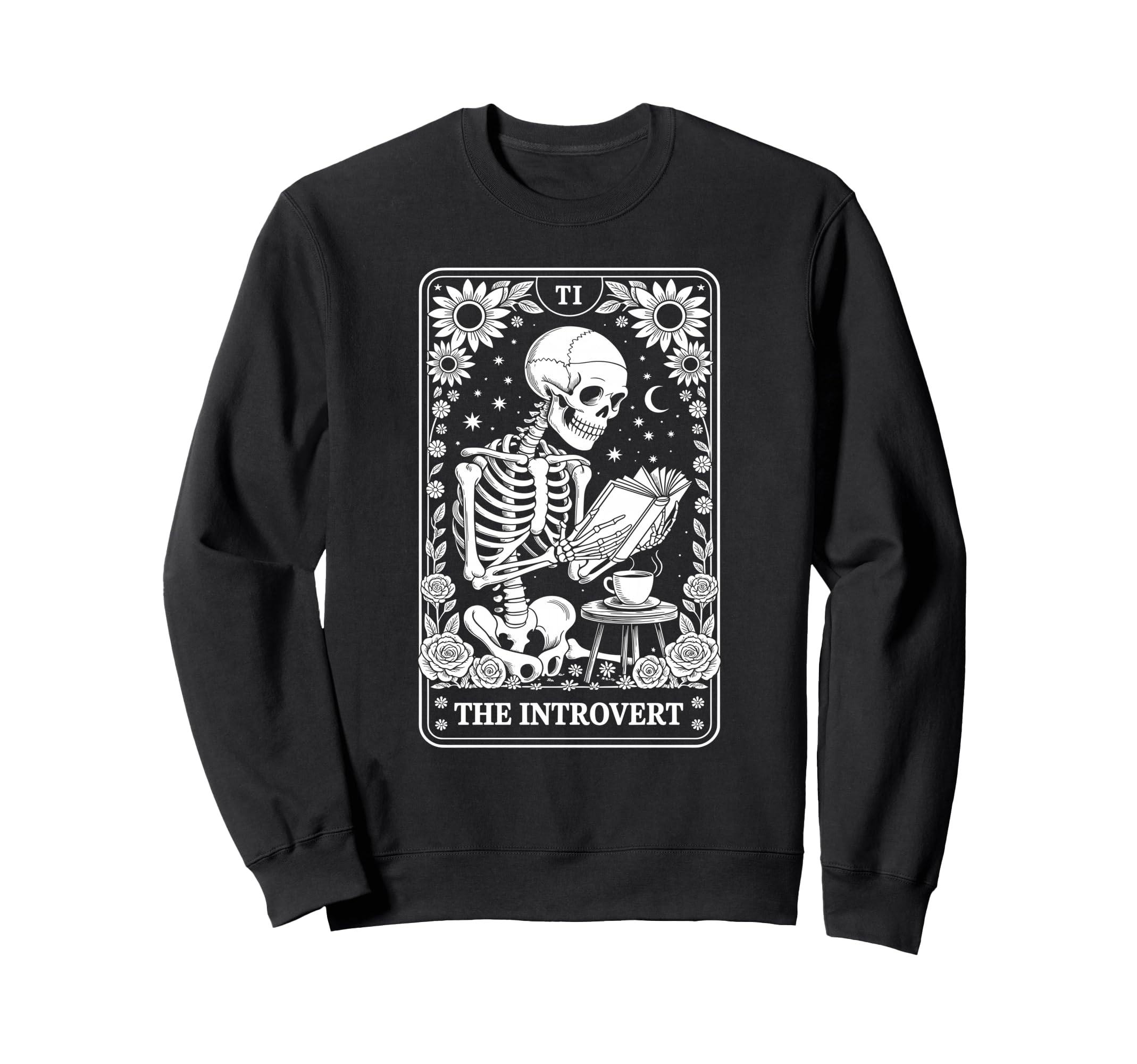 Introvert Tarot Indoorsy Antisocial Sweatshirt - Custom Art Print Unisex - T-Shirt, Sweatshirt, Hoodie