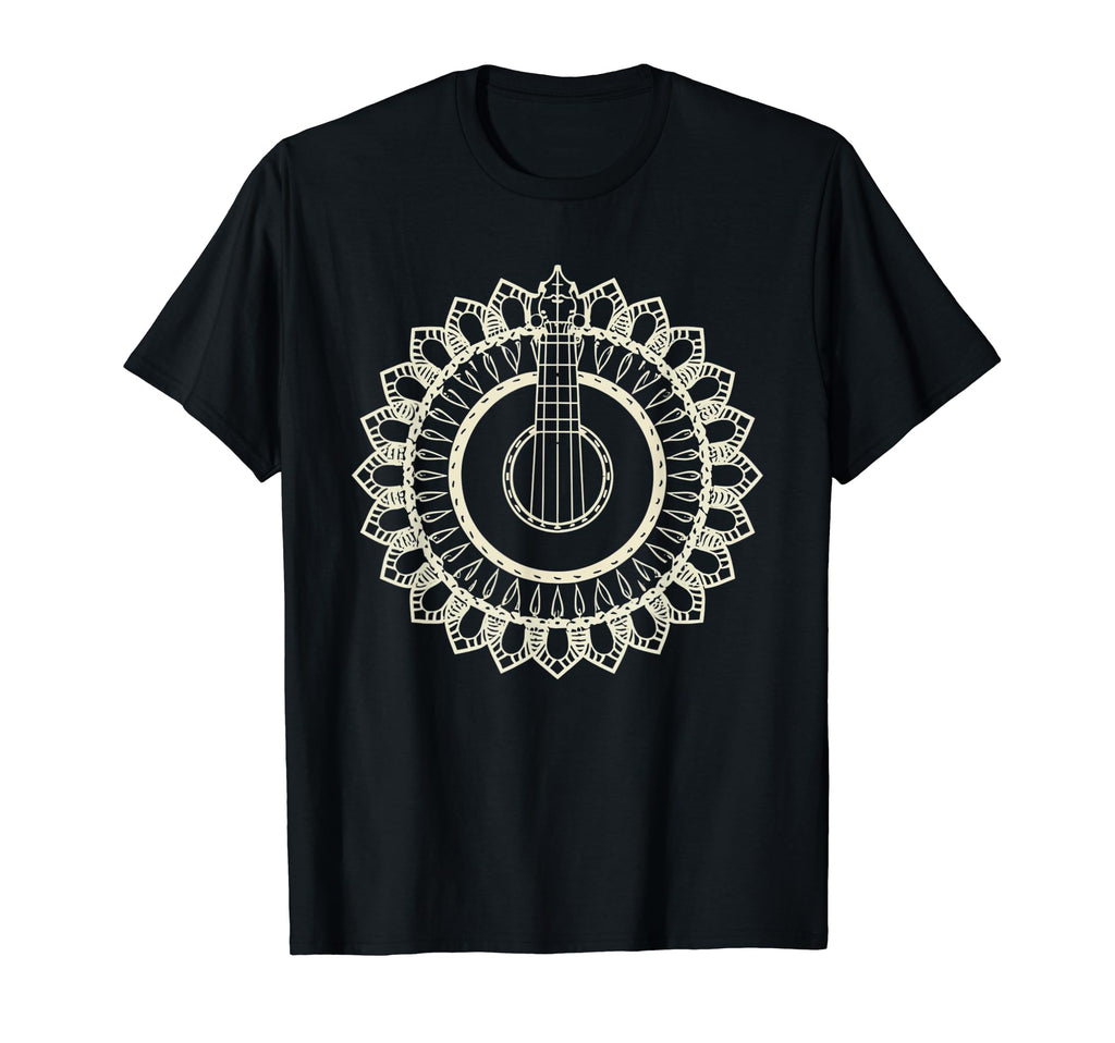 Banjo Mandala Bluegrass Newgrass T-Shirt - Casual Everyday Wear Men Women - T-Shirt, Sweatshirt, Hoodie