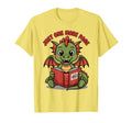 Reading Dragon Illustration T-Shirt - Fun Novelty Design for Adults - T-Shirt, Sweatshirt, Hoodie