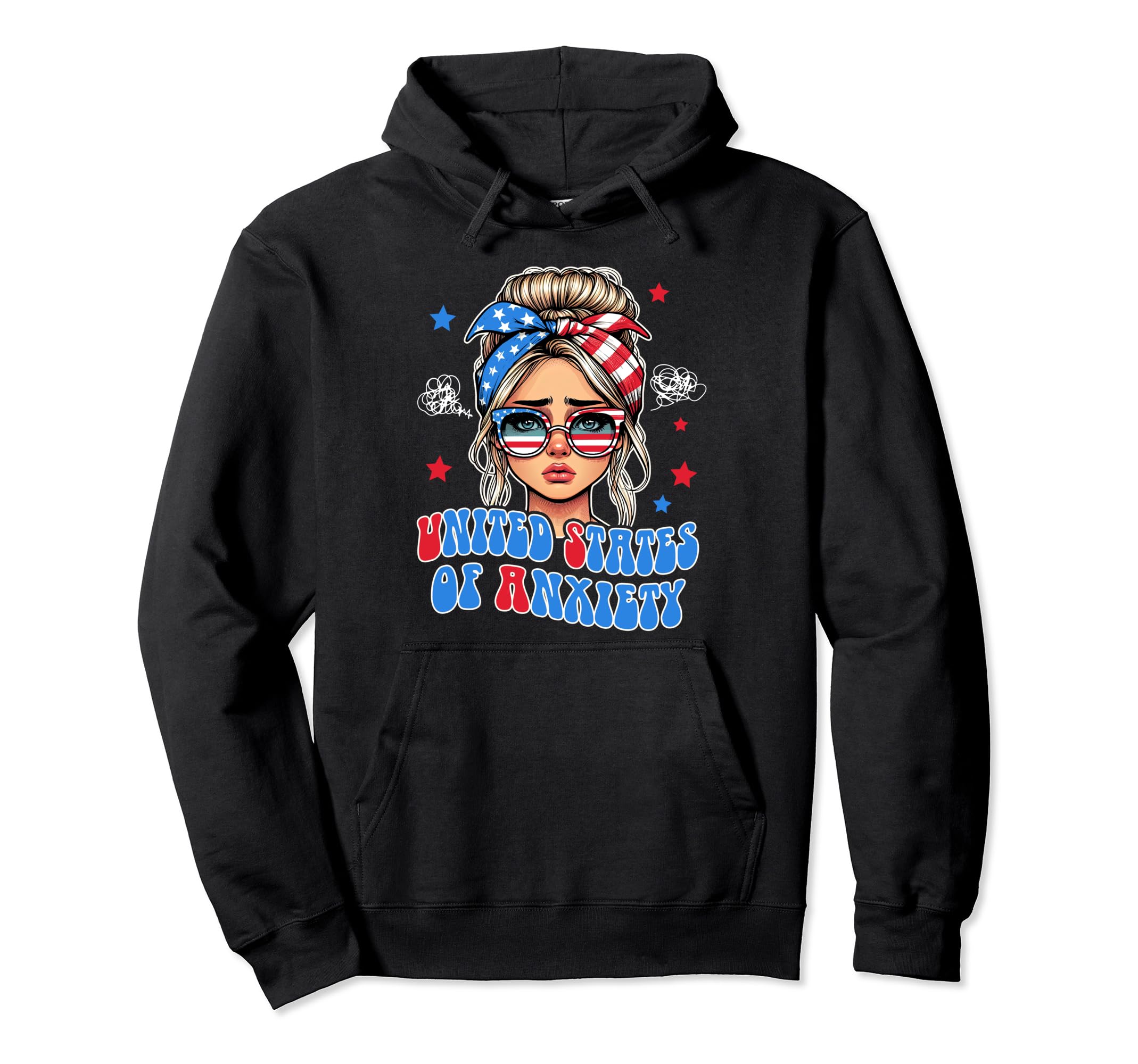 4Th July Patriotic Mental Health United Hoodie - Unique Graphic Unisex - T-Shirt, Sweatshirt, Hoodie