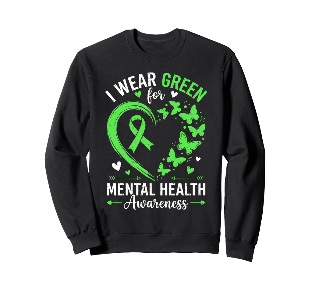 End Stigma Sunflower Mental Health Sweatshirt - Fun Novelty Design Unisex - T-Shirt, Sweatshirt, Hoodie