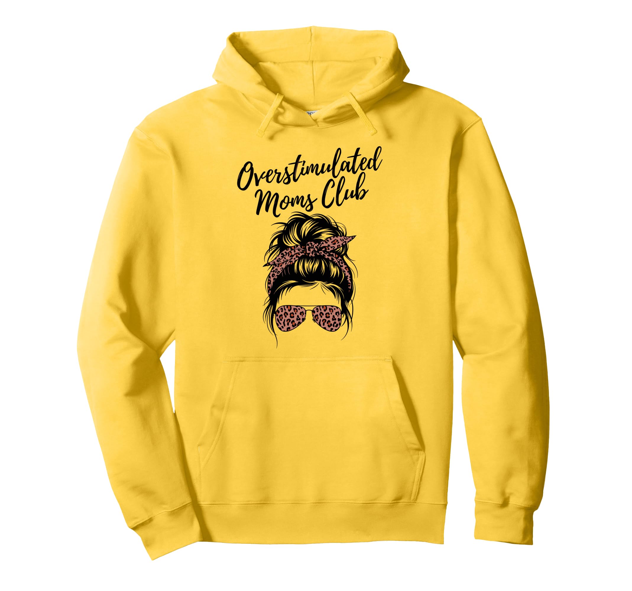 Overstimulated Moms Club Mothers Day Mom Hoodie - Minimalist Print Unisex - T-Shirt, Sweatshirt, Hoodie