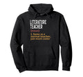 Literature Teacher Definition Same As Hoodie - Minimalist Print Unisex - T-Shirt, Sweatshirt, Hoodie