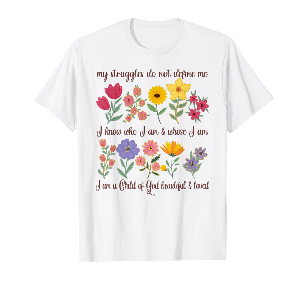 Floral Christian Mental Health T-Shirt - Trendy Graphic Men Women - T-Shirt, Sweatshirt, Hoodie