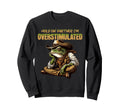 Hold Partner Im Overstimulated Frog Sweatshirt - Fun Novelty Design Unisex - T-Shirt, Sweatshirt, Hoodie