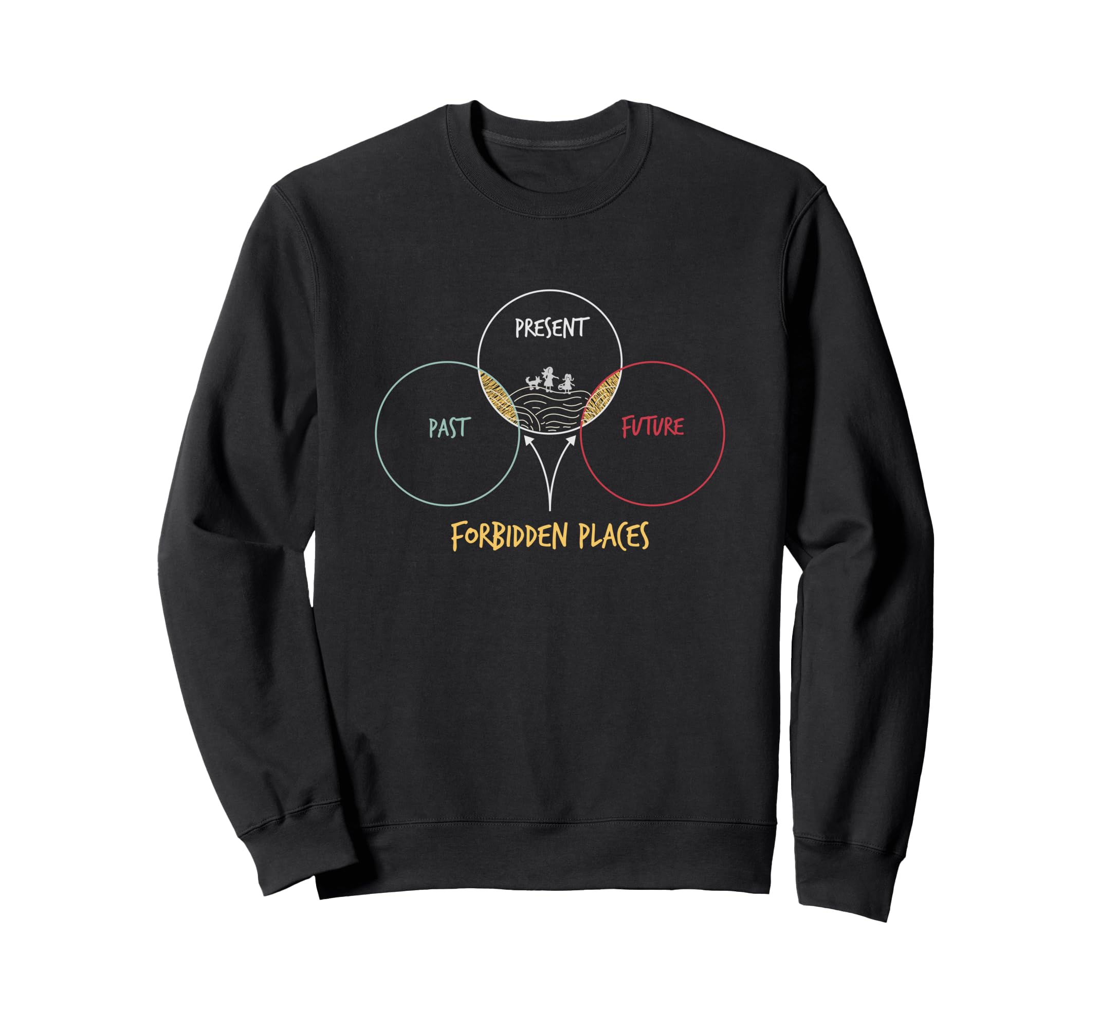 Forbidden Places Positivity And Sweatshirt - Aesthetic Graphic for Adults - T-Shirt, Sweatshirt, Hoodie