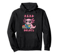 Readsolotl Axolotl Reading Book Lover Nerdy Hoodie - Trendy Graphic Unisex - T-Shirt, Sweatshirt, Hoodie
