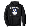 Funny Hold Im Overstimulated Penguin Adhd Hoodie - Custom Art Print Unisex - T-Shirt, Sweatshirt, Hoodie