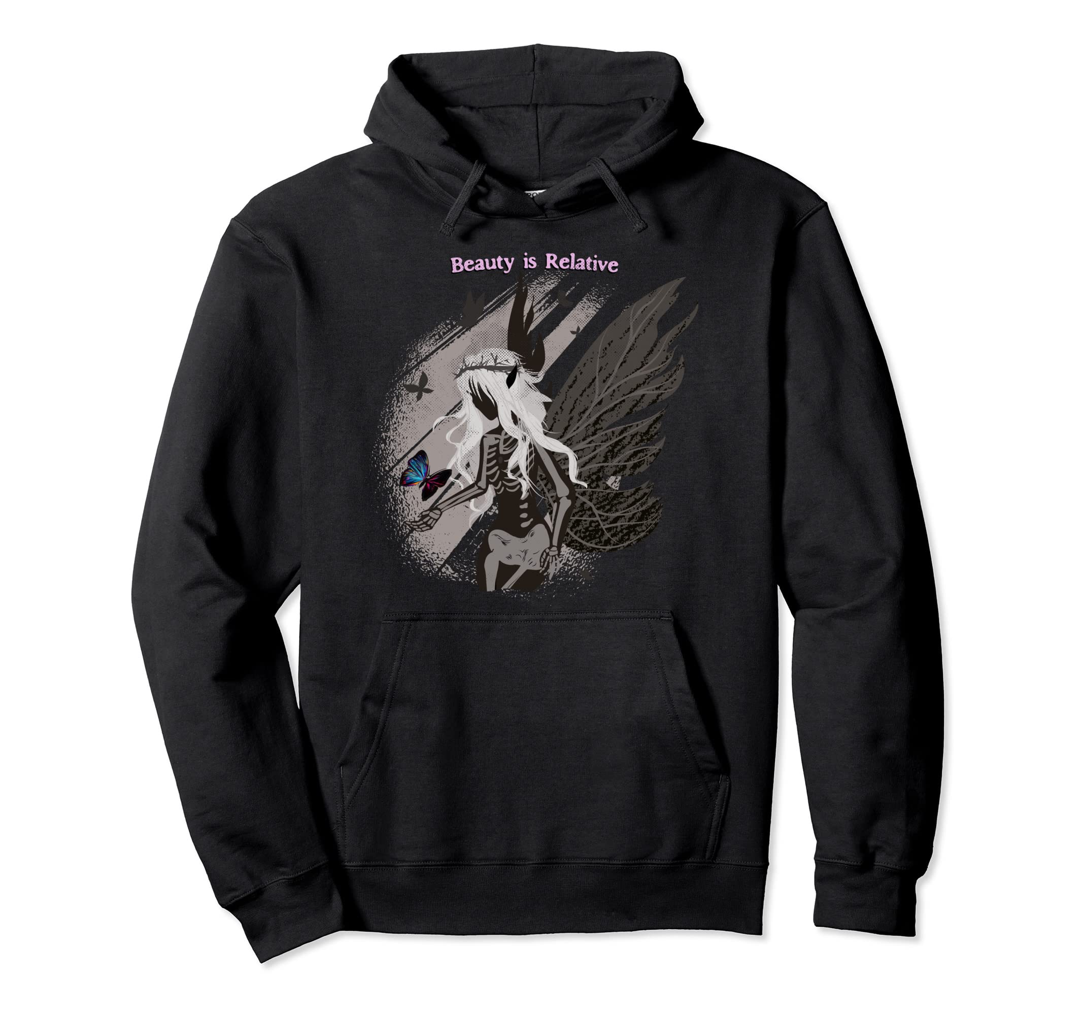 Anime Anti Social Pastel Goth Hoodie - Novelty Apparel for Adults - T-Shirt, Sweatshirt, Hoodie
