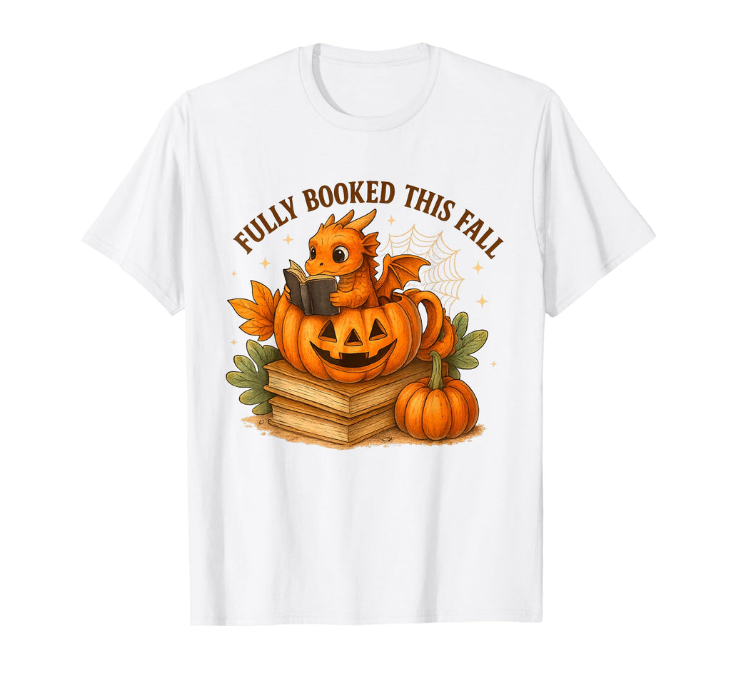 Halloween Fully Booked This Fall Book T-Shirt - Minimalist Print Men Women - T-Shirt, Sweatshirt, Hoodie