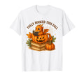 Halloween Fully Booked This Fall Book T-Shirt - Minimalist Print Men Women - T-Shirt, Sweatshirt, Hoodie