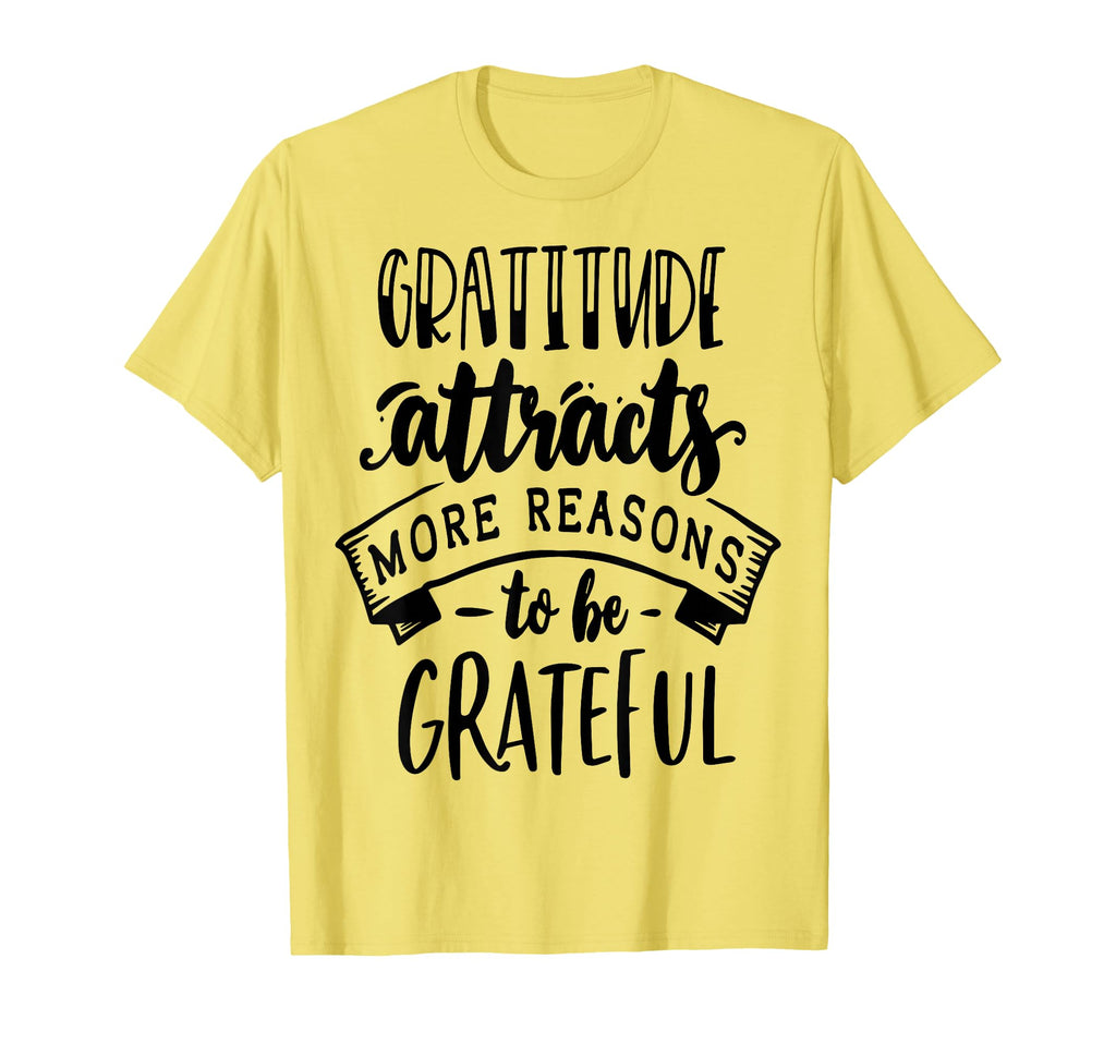 Gratitude Attracts More Reasons To T-Shirt - Minimalist Print for Adults - T-Shirt, Sweatshirt, Hoodie