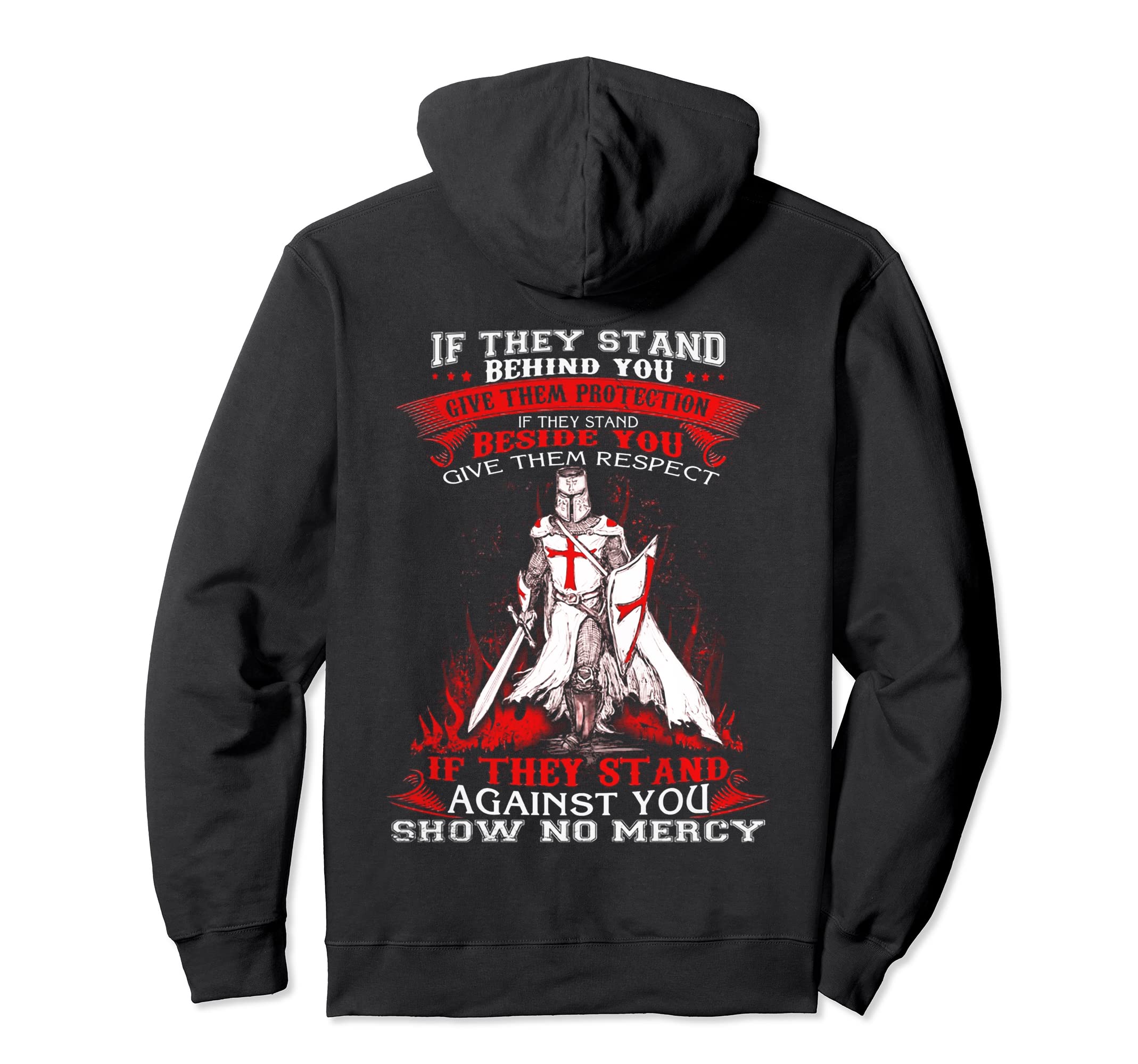 Crusader Knight Templar Warrior Hoodie - Casual Everyday Wear Men Women - T-Shirt, Sweatshirt, Hoodie