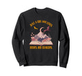 Just Who Loves Books Dragons Sweatshirt - Casual Everyday Wear Unisex - T-Shirt, Sweatshirt, Hoodie