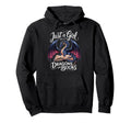 Just Who Loves Dragons And Books Reader Hoodie - Novelty Apparel Men Women - T-Shirt, Sweatshirt, Hoodie