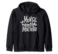 Mental Health Awareness Ribbon Items Hoodie - Trendy Graphic for Adults - T-Shirt, Sweatshirt, Hoodie