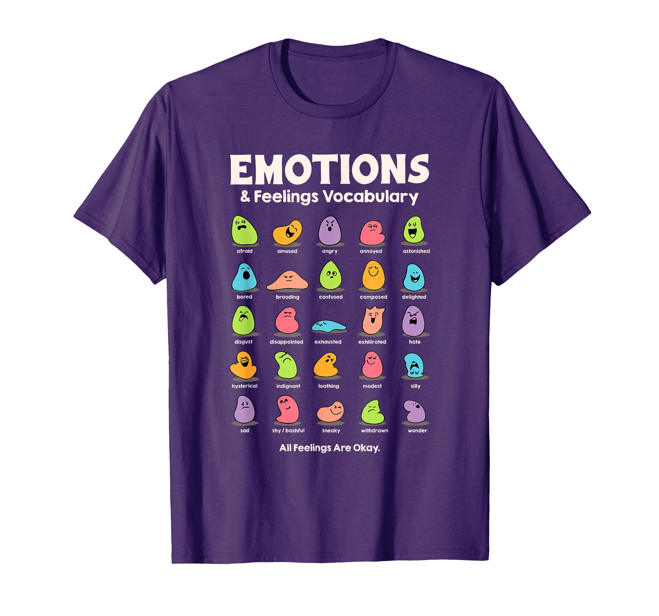 All Feelings Are Okay Mental Health Matters T-Shirt - Graphic Print Unisex - T-Shirt, Sweatshirt, Hoodie