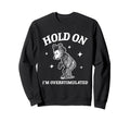Bear Hold Im Overstimulated Sweatshirt - Aesthetic Graphic for Adults - T-Shirt, Sweatshirt, Hoodie