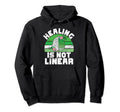 Healing Is Not Linear Mental Health Hoodie - Casual Everyday Wear Men Women - T-Shirt, Sweatshirt, Hoodie