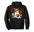 Ghost Reading Book Lovers Halloween Hoodie - Fun Novelty Design Unisex - T-Shirt, Sweatshirt, Hoodie