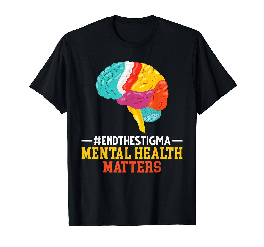 Colorful Brain Mental Health T-Shirt - Graphic Print Men Women - T-Shirt, Sweatshirt, Hoodie