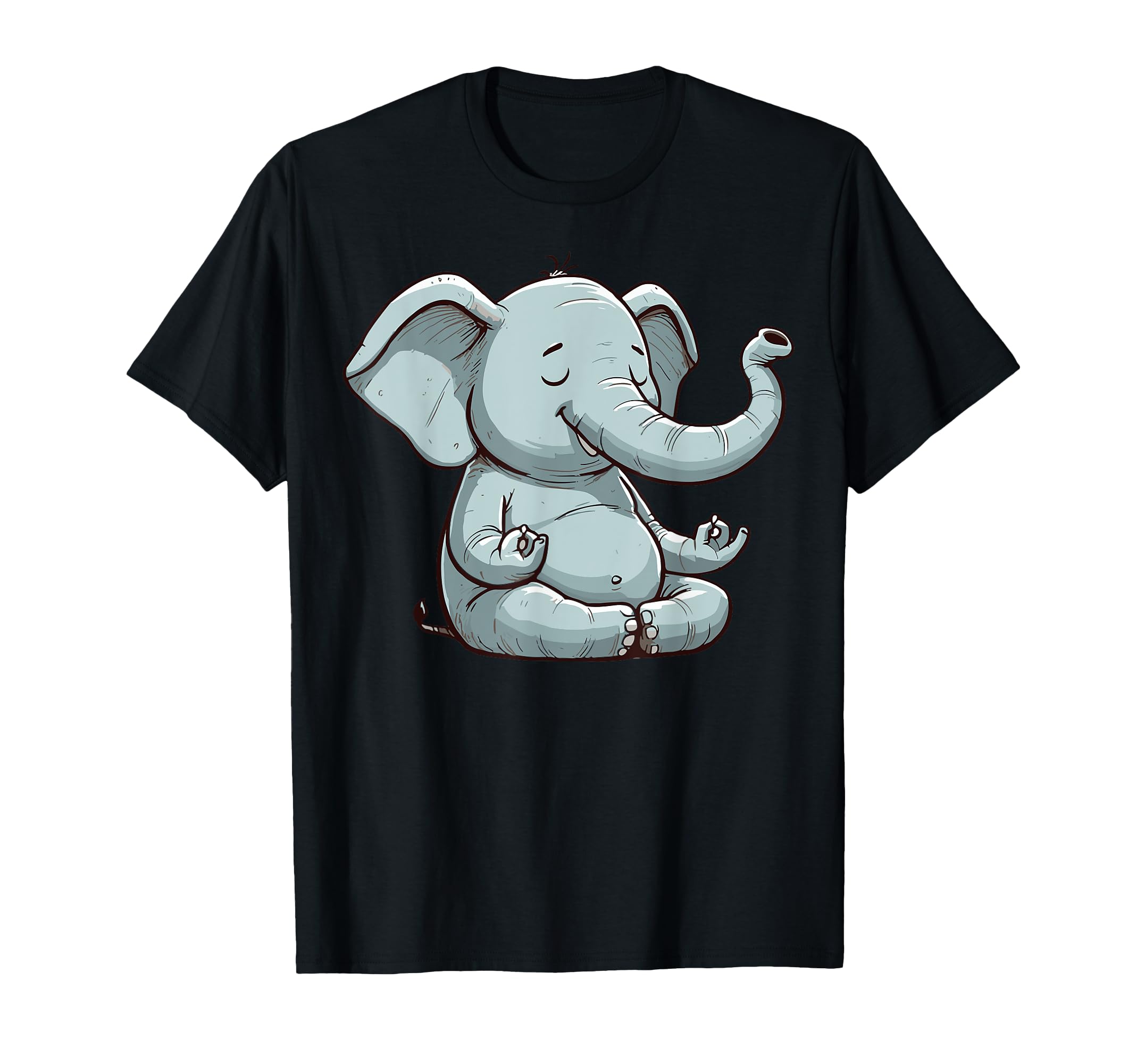 Meditation Elephant Yoga Pose Relaxing T-Shirt - Trendy Graphic Men Women - T-Shirt, Sweatshirt, Hoodie
