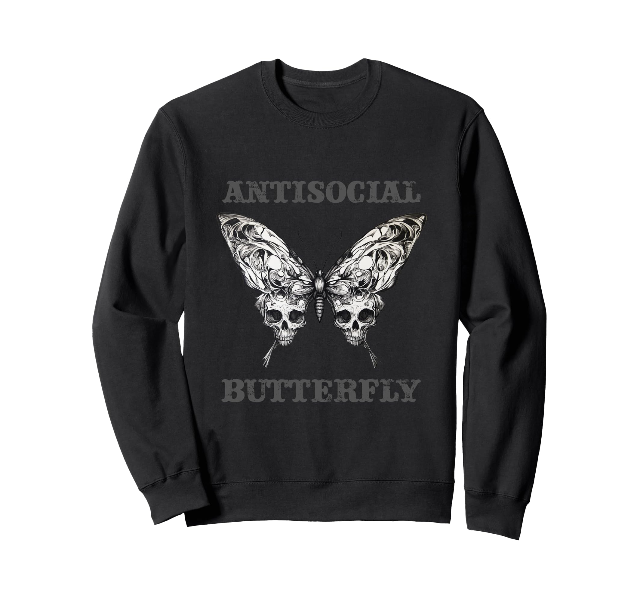 Antisocial Butterfly Gift Hoodie - Aesthetic Graphic Unisex - T-Shirt, Sweatshirt, Hoodie