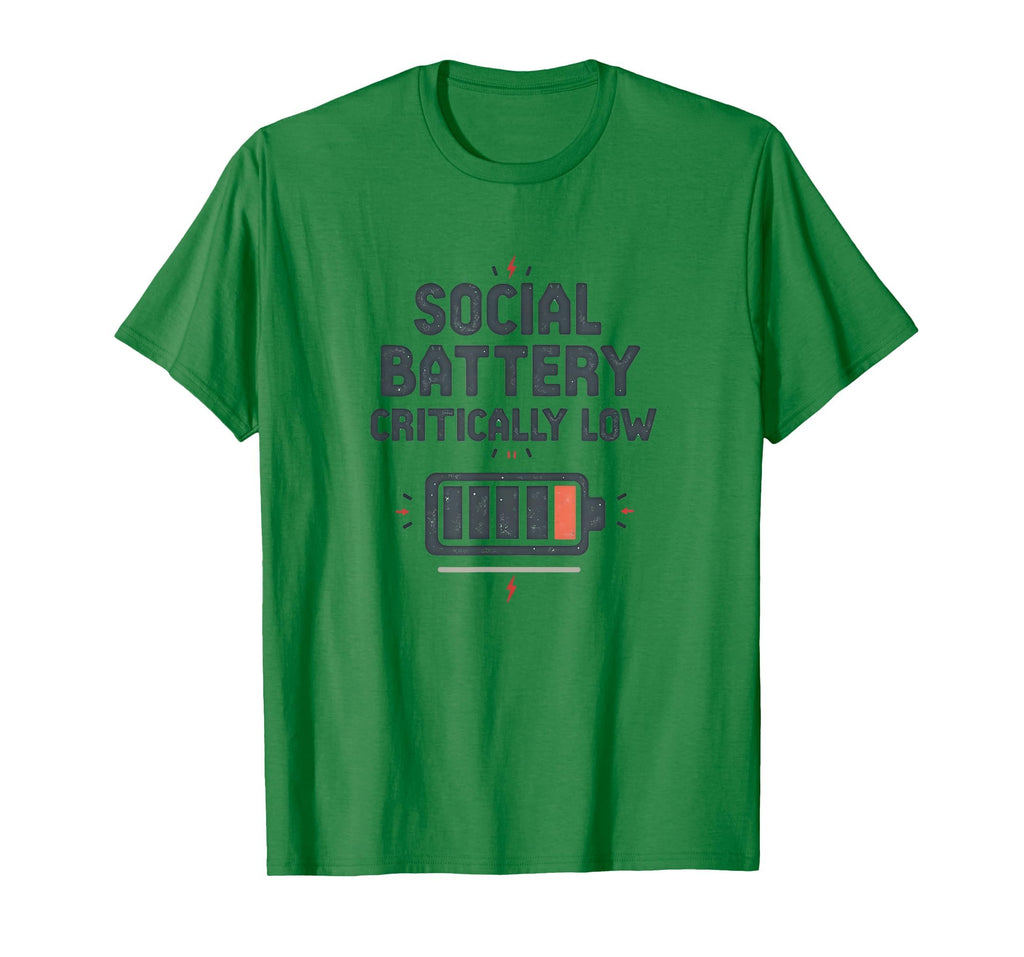 Social Battery Critically Low T-Shirt - Custom Art Print for Adults - T-Shirt, Sweatshirt, Hoodie