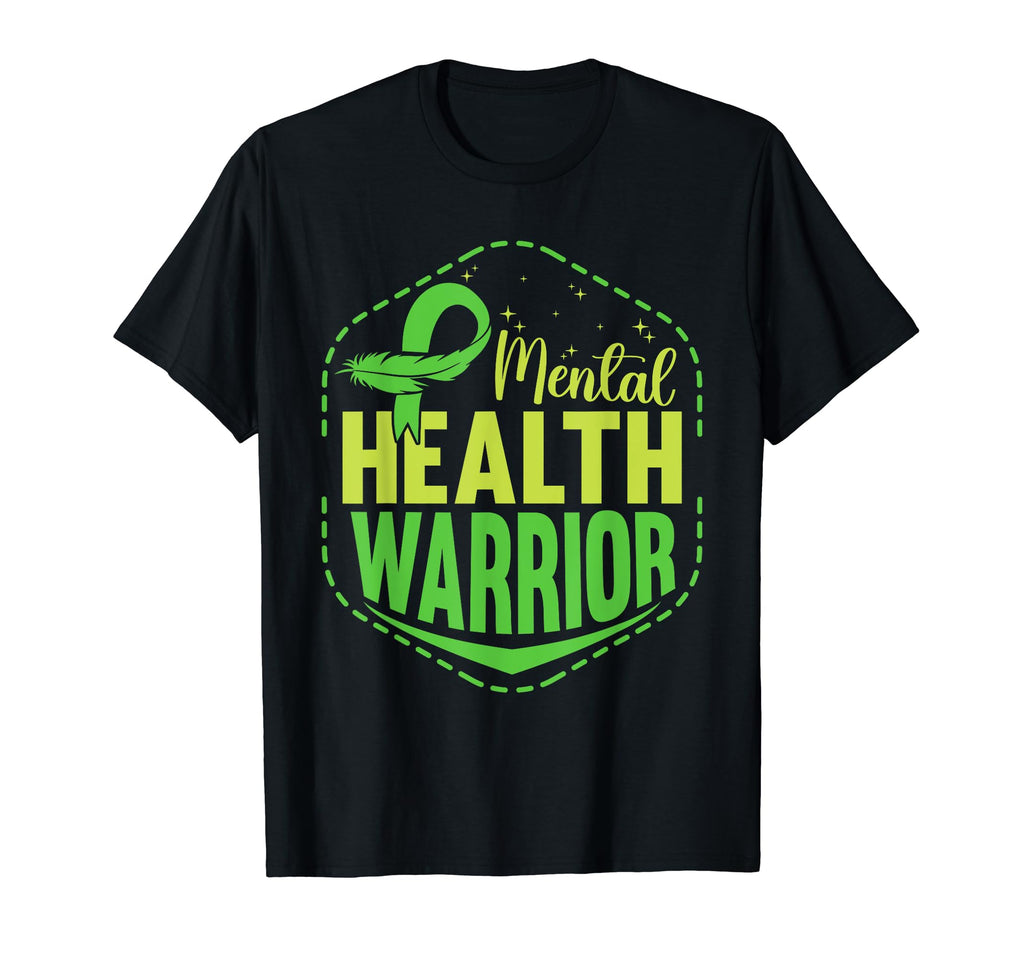 Mental Health Warrior Green Mental Health T-Shirt - Trendy Graphic Unisex - T-Shirt, Sweatshirt, Hoodie