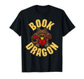 Book Dragon Reading Book Funny Dragon T-Shirt - Graphic Print for Adults - T-Shirt, Sweatshirt, Hoodie
