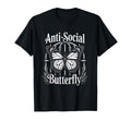 Gothic Antisocial Butterfly Aesthetic T-Shirt - Trendy Graphic for Adults - T-Shirt, Sweatshirt, Hoodie
