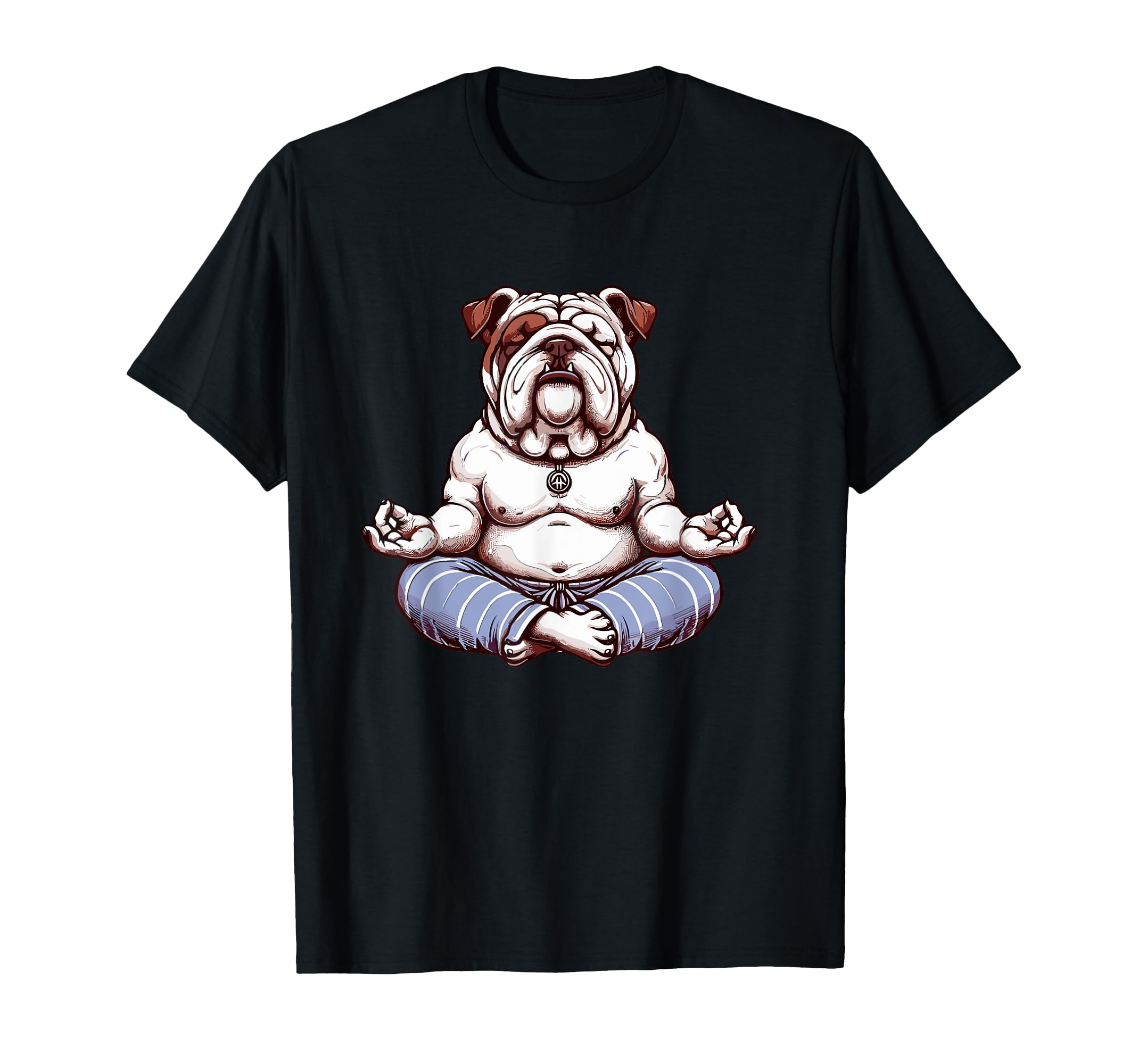 Meditation Bulldog Yoga Pose T-Shirt - Casual Everyday Wear for Adults - T-Shirt, Sweatshirt, Hoodie