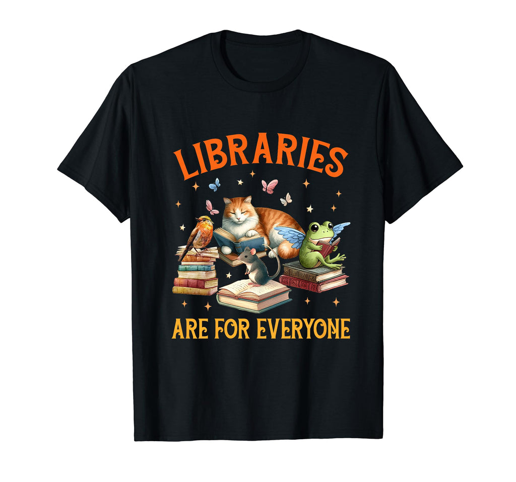 Book Lover Animal Reading Bookish T-Shirt - Unique Graphic Unisex - T-Shirt, Sweatshirt, Hoodie