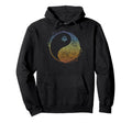 Floral Mandala Yin Yang Minimal Tai Chi Hoodie - Trendy Graphic Unisex - T-Shirt, Sweatshirt, Hoodie