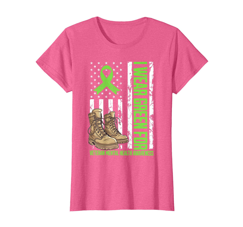 I Wear Green Veteran Mental Health T-Shirt - Unique Graphic Unisex - T-Shirt, Sweatshirt, Hoodie